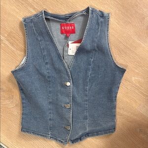 GUESS Blue Denim Vest